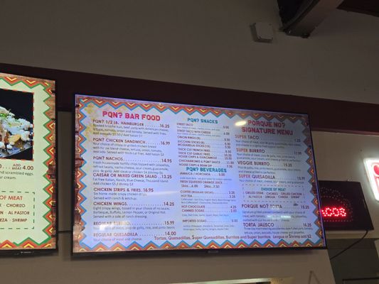 Menu photo 1 Porque No? Tacos San Leandro, CA