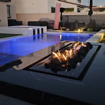 Element Pools & Spas - Firepit view - Pool & Hot Tub Service Near Me - Temecula, California