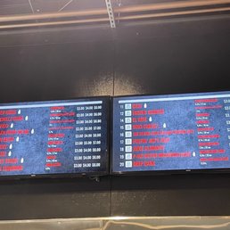 Beer menu Beer menu