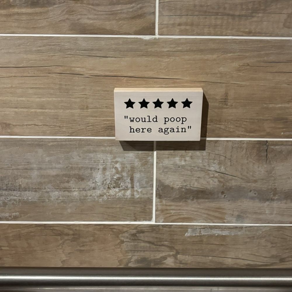 Hilarious bathroom Yelp humor