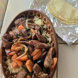 Filet mignon fajitas