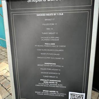 Shepard Barbecue - Menu 7/3/25 - Barbeque Near Me - Wilmington, North Carolina Shepard Barbecue - Menu 7/3/25 - Barbeque Near Me - Wilmington, North Carolina
