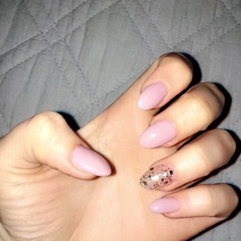 Queen Bee Nails Spa - Fill + gel polish by Lisa (DND 444 is the nude/pink.. can't remember the gold glitter color) - Nail Salons Near Me - Davis, California Queen Bee Nails Spa - Fill + gel polish by Lisa (DND 444 is the nude/pink.. can't remember the gold glitter color) - Nail Salons Near Me - Davis, California