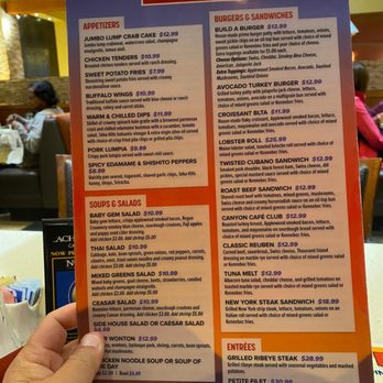 Canyon Cafe - The menu from April 2022 - American Near Me - Brooks, California