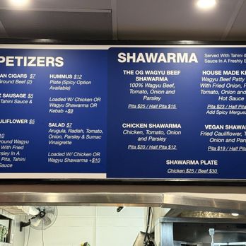 Avi Cue - Menu - Middle Eastern Near Me - Los Angeles, California
