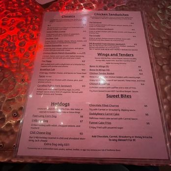 The Iron Bear - a menu on a table - Dance Clubs Near Me - Austin, Texas