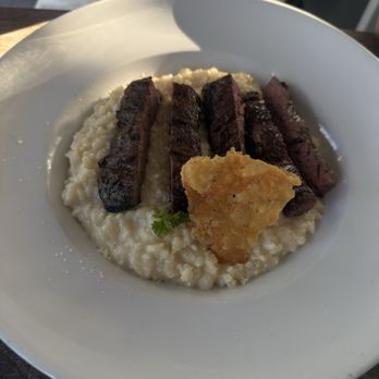 Montecatini Restaurant - Risotto Parmesano with Steak - Italian Near Me - Miami, Florida Montecatini Restaurant - Risotto Parmesano with Steak - Italian Near Me - Miami, Florida