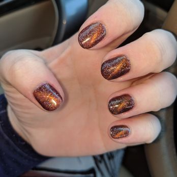 V Nails - Amazing price and awesome experience. $70 for getting a shellac manicure and pedicure. Love the color (Kat Eye Perseus.) - Nail Salons Near Me - Centennial, Colorado