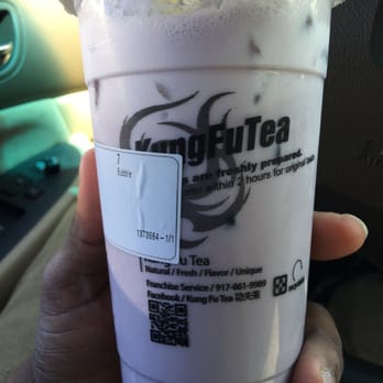 Kung Fu Tea - Taro milk green tea (large) - Bubble Tea Near Me - Duluth, Georgia