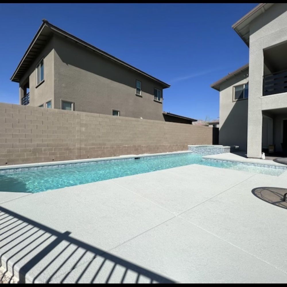 Pools R Us - View from patio. They did the patio and concrete. Great work!! - Pool & Hot Tub Service Near Me - Las Vegas, Nevada Pools R Us - View from patio. They did the patio and concrete. Great work!! - Pool & Hot Tub Service Near Me - Las Vegas, Nevada