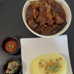Goat Meat Halal Meat Soup & Fufu