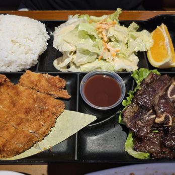 Mikasa Japanese Bistro - BBQ Beef Ribs & Chicken Katsu Bento box - Japanese Near Me - Lathrop, California Mikasa Japanese Bistro - BBQ Beef Ribs & Chicken Katsu Bento box - Japanese Near Me - Lathrop, California