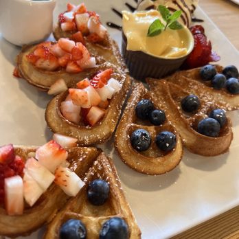 Hide Out Cafe - Berry's Party . Best waffles I've had. - Cafes Near Me - Rowland Heights, California