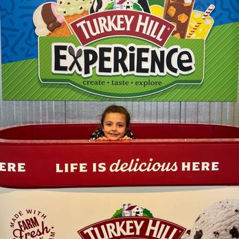 The Turkey Hill Experience - Picture of my niece inside a carton of Ice cream - Ice Cream & Frozen Yogurt Near Me - Columbia, Pennsylvania The Turkey Hill Experience - Picture of my niece inside a carton of Ice cream - Ice Cream & Frozen Yogurt Near Me - Columbia, Pennsylvania