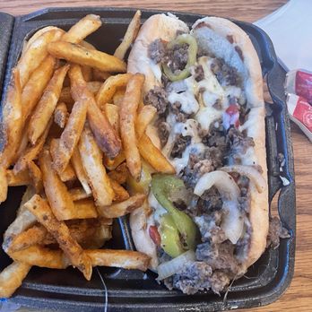 Hungry AF - Steak Philly w/Fries - Burgers Near Me - Atlanta, Georgia
