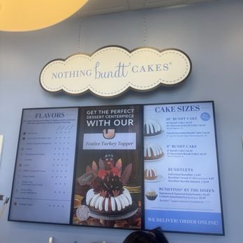 Nothing Bundt Cakes - Menu - Bakeries Near Me - Burbank, California