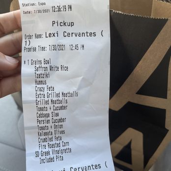 CAVA - Receipt - Mediterranean Near Me - Anaheim, California CAVA - Receipt - Mediterranean Near Me - Anaheim, California