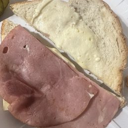 Grilled ham and cheese. More cheese please!! Grilled ham and cheese. More cheese please!!