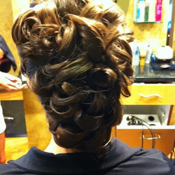 Via Moda - Wedding Day updo back view - Hair Salons Near Me - Lisle, Illinois Via Moda - Wedding Day updo back view - Hair Salons Near Me - Lisle, Illinois