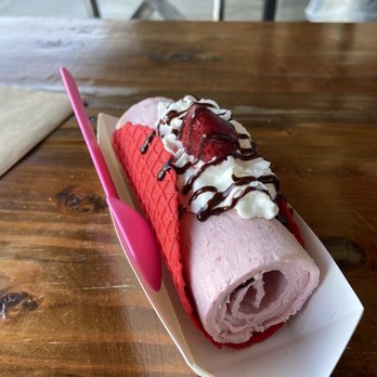 Taco ‘Bout Sweets - Sweet rolled taco strawberry/banana - Ice Cream & Frozen Yogurt Near Me - Redlands, California