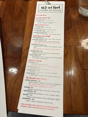 Menu photo 2 White and Wood Greensboro, NC Menu photo 2 White and Wood Greensboro, NC