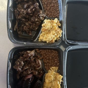 Dunn’s Barbecue - Pulled pork and sausage, Mac n cheese, baked beans. - Barbeque Near Me - Sneads Ferry, North Carolina