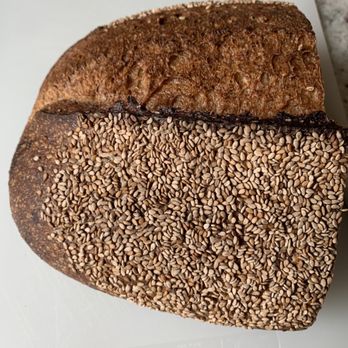 Rosalind Bakery - Rye sesame pumpernickel half loaf - Bakeries Near Me - Pacifica, California Rosalind Bakery - Rye sesame pumpernickel half loaf - Bakeries Near Me - Pacifica, California