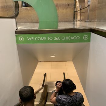 360 Chicago - Escalator down to entrance - Observatories Near Me - Chicago, Illinois