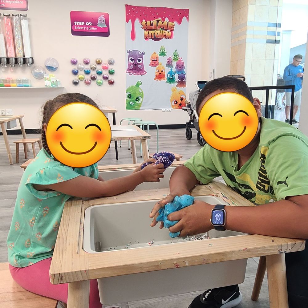 Slime Kitchen - My kids mixing their slime in their own bin. - Art Classes Near Me - San Mateo, California Slime Kitchen - My kids mixing their slime in their own bin. - Art Classes Near Me - San Mateo, California