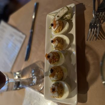 Wisteria - Smoked salmon deviled eggs - New American Near Me - Atlanta, Georgia