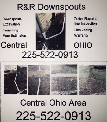 R & R Downspouts Logo