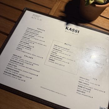 Kassi Venice Beach - Menu - 8/18/25 - Bars Near Me - Venice, California Kassi Venice Beach - Menu - 8/18/25 - Bars Near Me - Venice, California