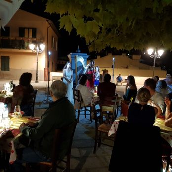 Teatro - Live opera singers in the piazza delight diners during a special gala event at the end of summer. - Tuscan Near Me - Portoferraio, LI Teatro - Live opera singers in the piazza delight diners during a special gala event at the end of summer. - Tuscan Near Me - Portoferraio, LI
