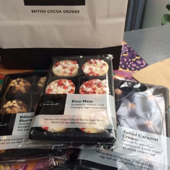 Hotel Chocolat - My selection of billionaire shortbread, strawberry Eton mess, and salted  caramel - Chocolatiers & Shops Near Me - Leeds, XWY