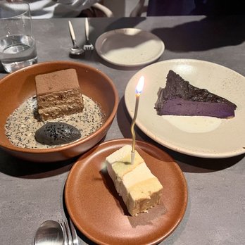 Arquet - hojicha tiramisu, ube basque cheesecake - New American Near Me - San Francisco, California Arquet - hojicha tiramisu, ube basque cheesecake - New American Near Me - San Francisco, California