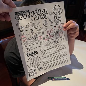 Bonefish Grill - Kids menu activity book - Seafood Near Me - Cape Coral, Florida Bonefish Grill - Kids menu activity book - Seafood Near Me - Cape Coral, Florida