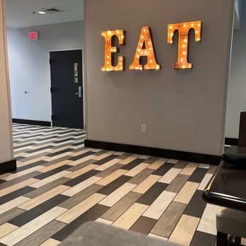 Burger Theory - the eat sign in the lobby - Burgers Near Me - Indianapolis, Indiana