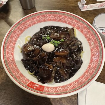 Bobae Korean Noodle House - Bobae Black Bean Sauce Noodles (Jajangmyeon) - Korean Near Me - Bellevue, Washington