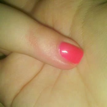 DJ Nails & Spa - Lovely infection in my finger the next day. - Nail Salons Near Me - South Pasadena, California