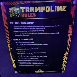 Quake The EPICenter of Family Fun - Rule list they show you