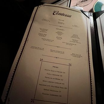 Contessa - Boston - Menu - Italian Near Me - Boston, Massachusetts