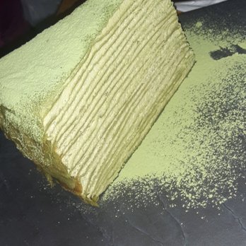 Prince Tea House - Green Tea Crepe Cake - Tea Rooms Near Me - Flushing, New York