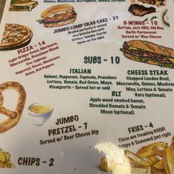 Morsberger's Tavern - Menu