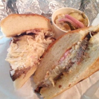 Es Que Market - Carnal sandwich (with green chili beef brisket) - Sandwiches Near Me - Albuquerque, New Mexico