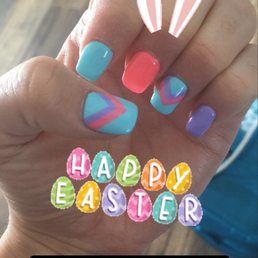 Acrylic nail art Acrylic nail art