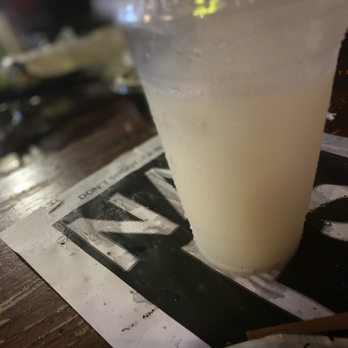 Vera Cruz - a drink in a plastic cup on a table - Mexican Near Me - Brooklyn, New York