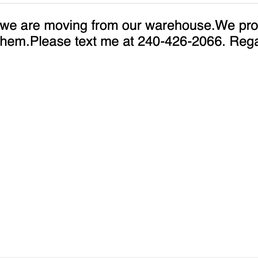 Email from John, the Owner of Persiano Gallery assuring me he would deliver my shelves. Email from John, the Owner of Persiano Gallery assuring me he would deliver my shelves.