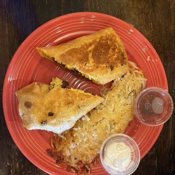 The Rusty Bike Cafe - My breakfast burrito w/ hash browns!! - Cafes Near Me - Clayton, Georgia The Rusty Bike Cafe - My breakfast burrito w/ hash browns!! - Cafes Near Me - Clayton, Georgia