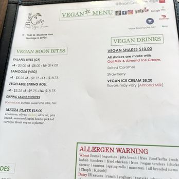 Boon Café - Boon Cafe menu as of 6/25/26 - Burgers Near Me - Norridge, Illinois Boon Café - Boon Cafe menu as of 6/25/26 - Burgers Near Me - Norridge, Illinois