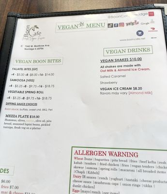 Menu photo 1 Boon Café Norridge, IL Menu photo 1 Boon Café Norridge, IL